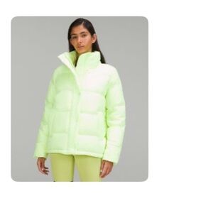 Lululemon Lime Green Puffer Jacket